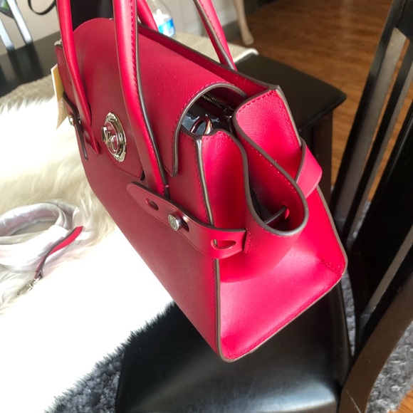 Michael  Kors Raspberry  Small Carmen Satchel - Picture 3 of 9